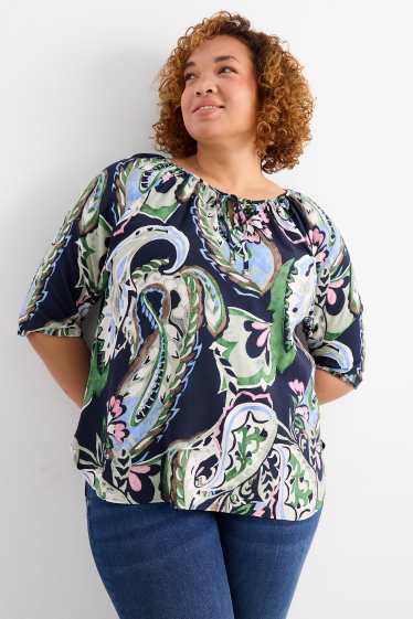 Donna - Blusa - fantasia - blu scuro