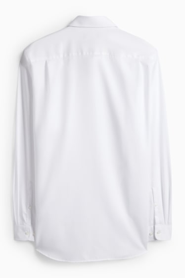 Herren - Businesshemd - Regular Fit - Kent - bügelleicht - weiß