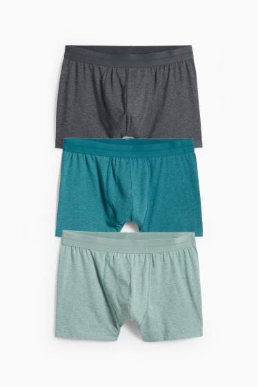 Herren - Multipack 3er - Trunks - helltürkis