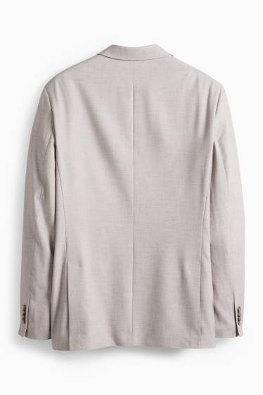 Pánské - Oblekové sako - regular fit - Flex - šedá