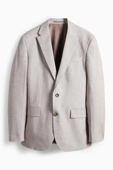 Pánské - Oblekové sako - regular fit - Flex - šedá