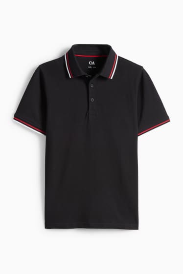Kinderen: jongens - Poloshirt - zwart