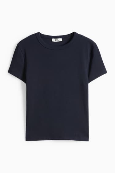 Femei - Tricou - slim fit - albastru închis
