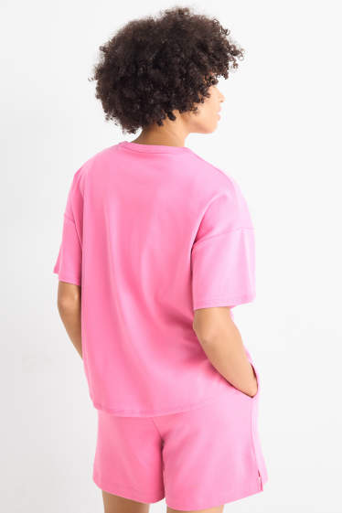Damen - T-Shirt - Oversized - pink