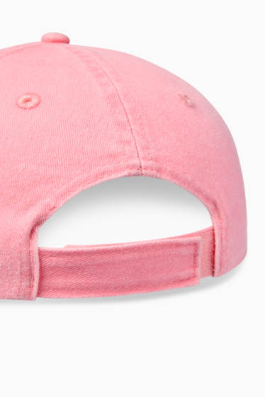 Kinder Mädchen - Baseballcap - weiss / pink