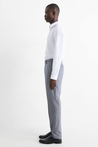 Pánské - Kalhoty - regular fit - stretch - modrá