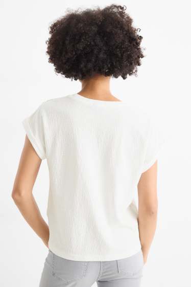 Femmes - T-shirt - regular fit - blanc