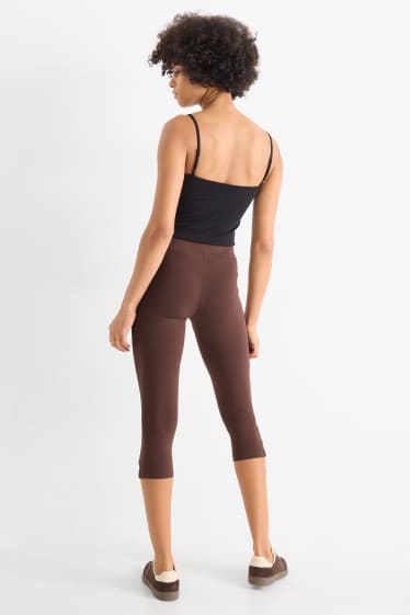 Femmes - Lot de 2 - leggings capri - marron