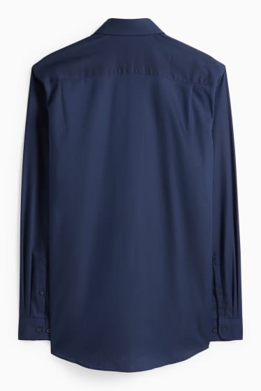 Home - Camisa formal - regular fit - Kent - fàcil de planxar - blau fosc