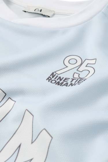 Women - T-shirt - oversized - light blue