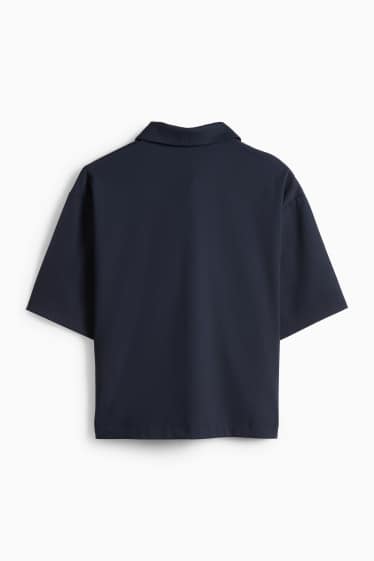 Dámské - Polokošile - relaxed fit - tmavomodrá