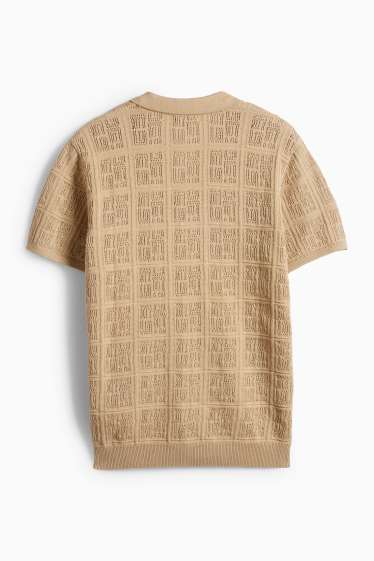 Enfants garçons - Chemise en maille - finition texturée - beige