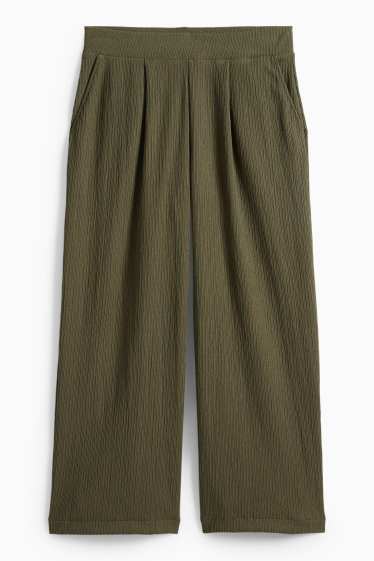 Donna - Pantaloni sportivi - tessuto tramato - verde