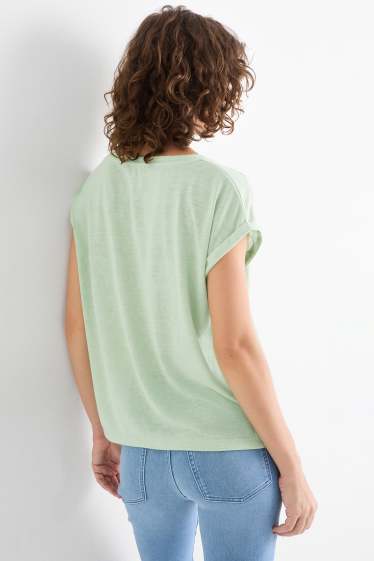 Dames - T-shirt - lichtgroen