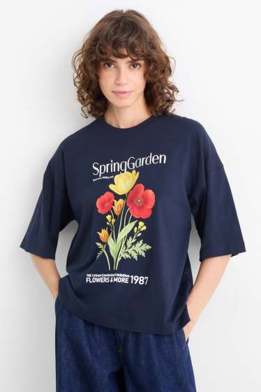 Femei - Tricou - regular fit - albastru închis