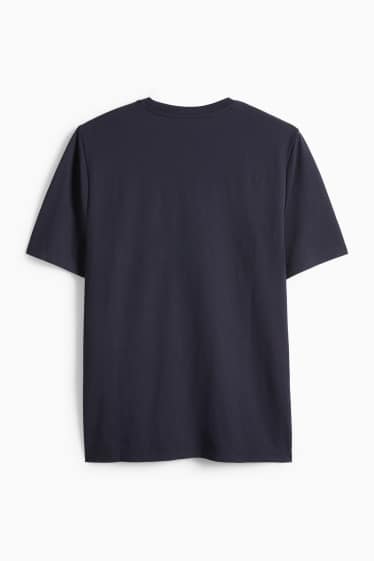 Hommes - T-shirt - regular fit - bleu foncé
