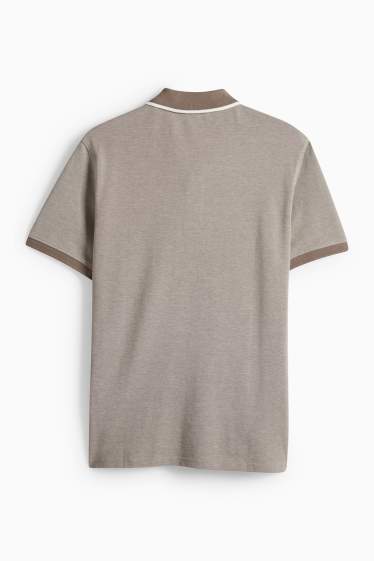 Men - Polo shirt - regular fit - beige