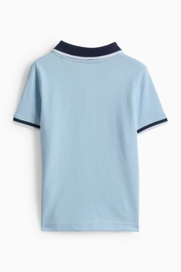 Copii - Băieți - Tricou polo - albastru deschis