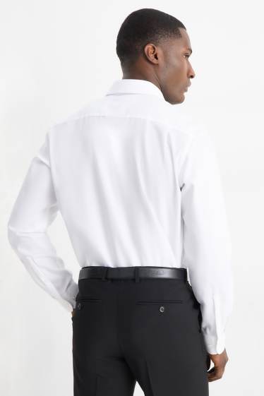 Herren - Businesshemd - Regular Fit - Kent - bügelleicht - weiß