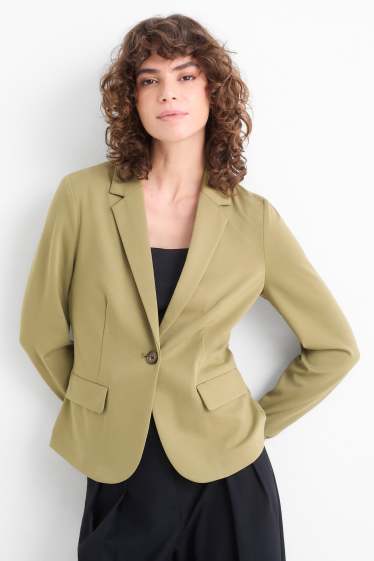 Women - Business blazer - regular fit - green