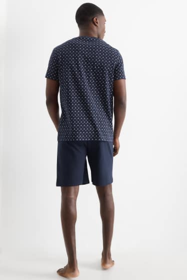Herren - Shorty-Pyjama - dunkelblau