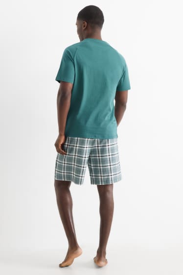 Home - Pijama curt - verd