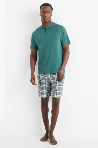 Home - Pijama curt - verd