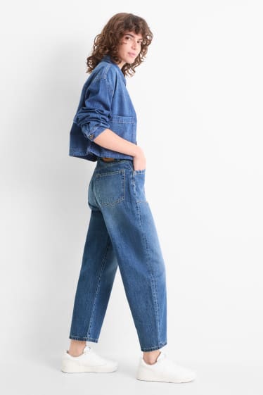 Dona - Barrel Jeans - high waist - blau
