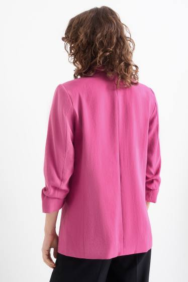 Dona - Blazer llarg - regular fit - fúcsia