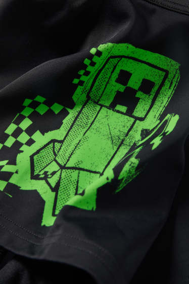 Děti - chlapci - Minecraft - plavky - LYCRA® XTRA LIFE™ - černá