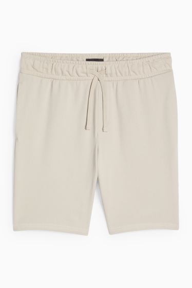 Hommes - Short en molleton - gris
