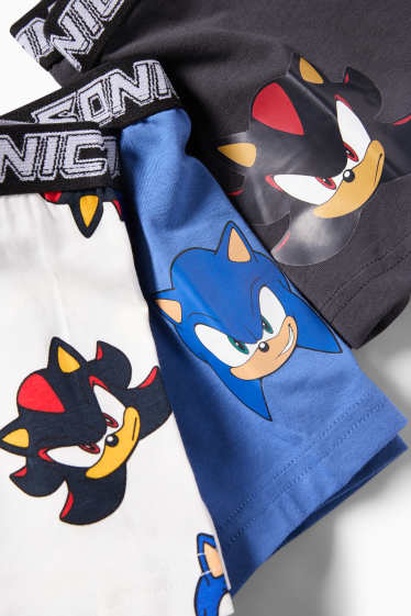 Bambini - Confezione da 3 - Sonic - boxer - blu
