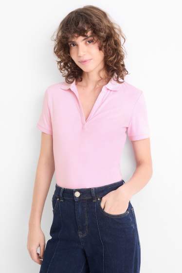 Donna - Polo - regular fit - fucsia