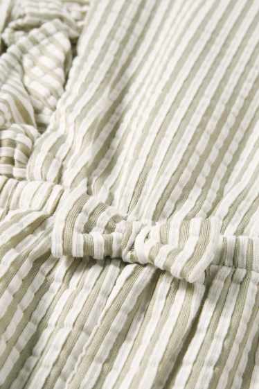 Baby Girls - Baby jumpsuit - striped - textured - light green