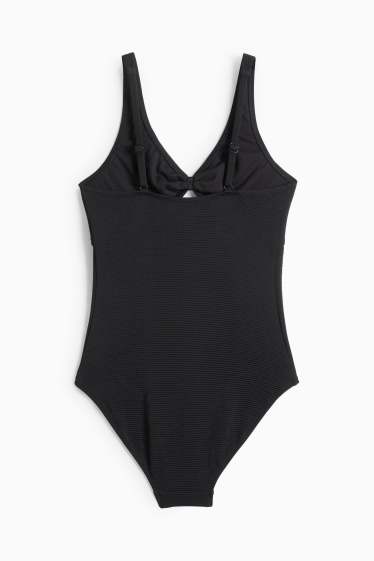 Nena - Banyador - acanalat - LYCRA® XTRA LIFE™ - negre