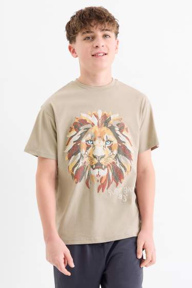 Children Boys - Outfit - black / beige