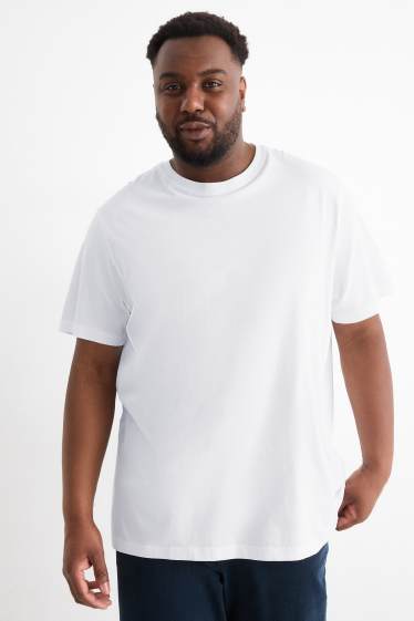 Hommes - Lot de 5 - T-shirts - regular fit - blanc / noir