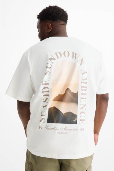 Unisex - Tričko - relaxed fit - krémově bílá