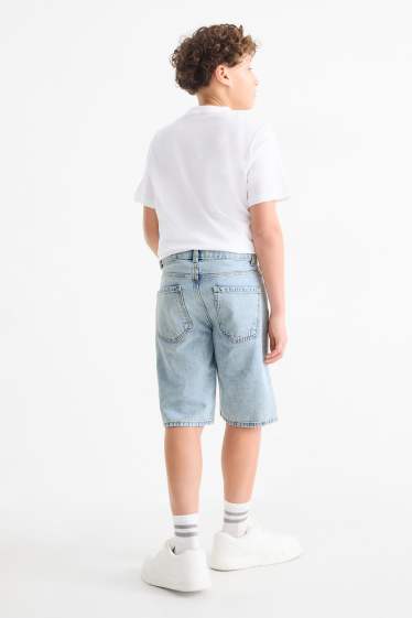 Enfants garçons - Bermudas en jean - bleu