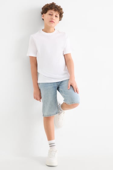 Enfants garçons - Bermudas en jean - bleu