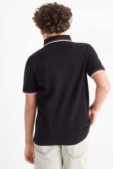 Kinderen: jongens - Poloshirt - zwart