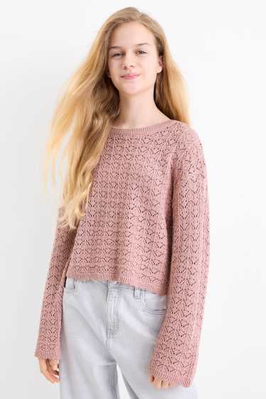 Kinder Mädchen - Pullover - pink