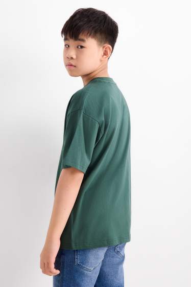 Enfants garçons - Skate - T-shirt - vert foncé