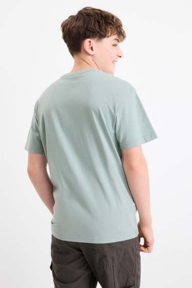 Children Boys - Basketball - short sleeve T-shirt - green