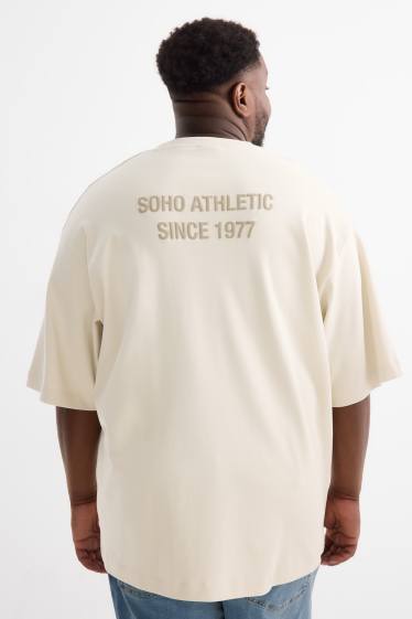 Herren - T-Shirt - Oversized - beige