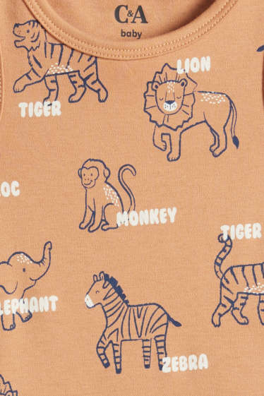 Baby Buben - Multipack 3er - Wildtiere - Baby-Body - bunt