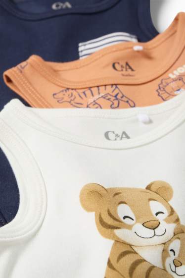 Baby Buben - Multipack 3er - Wildtiere - Baby-Body - bunt