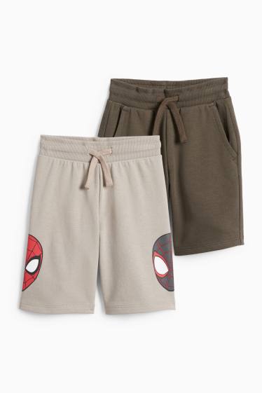 Nen - Paquet de 2 - Spider-Man - bermudes - gris