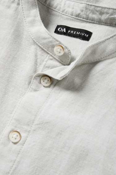 Bambini - Camicia misto lino - grigio chiaro