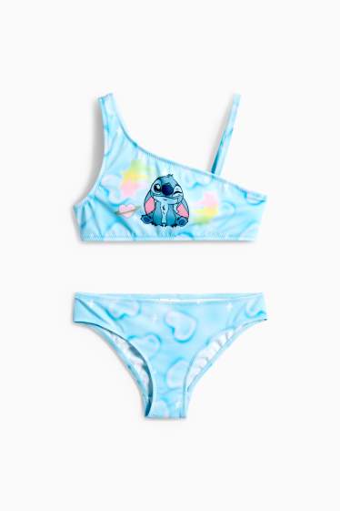 Enfants filles - Lilo et Stitch - bikini - LYCRA® XTRA LIFE™ - 2 pièces - bleu clair